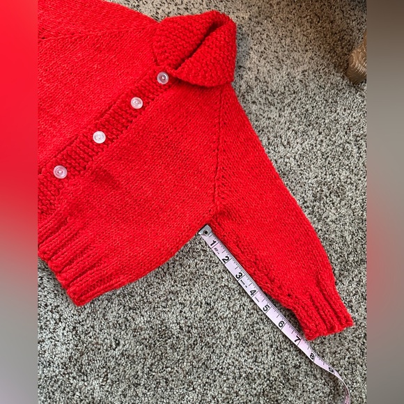 Vintage infant/toddler size handmade Mickey Mouse shawl collar cardigan - Picture 8 of 8